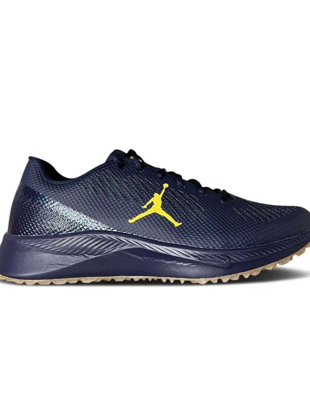 Nike Air Jordan Vapor Edge Turf Cleats 'Michigan Wolverines' CV1670 400 Sz 16